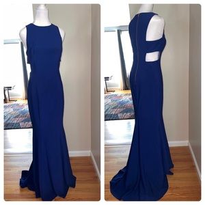 Betsy Adam cobalt blue dress